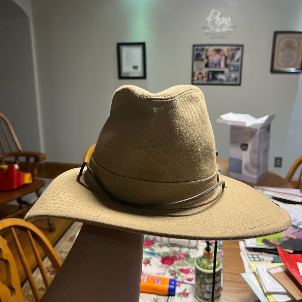 Tan Wide Brim Hat
